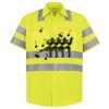 Men's High Visibility Safety Short Sleeve Work Shirt Thumbnail