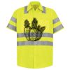 Men's High Visibility Safety Short Sleeve Work Shirt Thumbnail