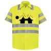 Men's High Visibility Safety Short Sleeve Work Shirt Thumbnail