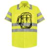 Men's High Visibility Safety Short Sleeve Work Shirt Thumbnail
