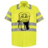 Men's High Visibility Safety Short Sleeve Work Shirt Thumbnail