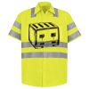 Men's High Visibility Safety Short Sleeve Work Shirt Thumbnail