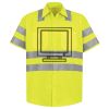 Men's High Visibility Safety Short Sleeve Work Shirt Thumbnail
