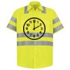 Men's High Visibility Safety Short Sleeve Work Shirt Thumbnail