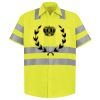 Men's High Visibility Safety Short Sleeve Work Shirt Thumbnail