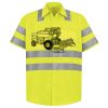 Men's High Visibility Safety Short Sleeve Work Shirt Thumbnail