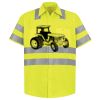 Men's High Visibility Safety Short Sleeve Work Shirt Thumbnail