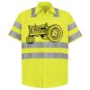 Men's High Visibility Safety Short Sleeve Work Shirt Thumbnail