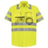 Men's High Visibility Safety Short Sleeve Work Shirt Thumbnail