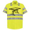 Men's High Visibility Safety Short Sleeve Work Shirt Thumbnail