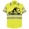 Men's High Visibility Safety Short Sleeve Work Shirt Thumbnail