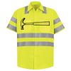 Men's High Visibility Safety Short Sleeve Work Shirt Thumbnail