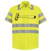 Men's High Visibility Safety Short Sleeve Work Shirt Thumbnail