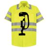 Men's High Visibility Safety Short Sleeve Work Shirt Thumbnail