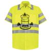 Men's High Visibility Safety Short Sleeve Work Shirt Thumbnail