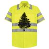 Men's High Visibility Safety Short Sleeve Work Shirt Thumbnail