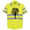 Men's High Visibility Safety Short Sleeve Work Shirt Thumbnail