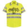 Men's High Visibility Safety Short Sleeve Work Shirt Thumbnail