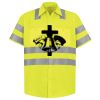 Men's High Visibility Safety Short Sleeve Work Shirt Thumbnail