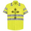 Men's High Visibility Safety Short Sleeve Work Shirt Thumbnail