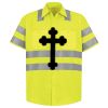 Men's High Visibility Safety Short Sleeve Work Shirt Thumbnail