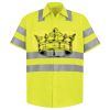 Men's High Visibility Safety Short Sleeve Work Shirt Thumbnail