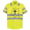 Men's High Visibility Safety Short Sleeve Work Shirt Thumbnail