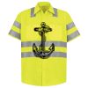 Men's High Visibility Safety Short Sleeve Work Shirt Thumbnail