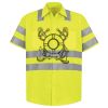 Men's High Visibility Safety Short Sleeve Work Shirt Thumbnail