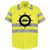 Men's High Visibility Safety Short Sleeve Work Shirt Thumbnail