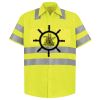 Men's High Visibility Safety Short Sleeve Work Shirt Thumbnail