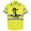 Men's High Visibility Safety Short Sleeve Work Shirt Thumbnail