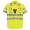 Men's High Visibility Safety Short Sleeve Work Shirt Thumbnail