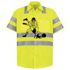 Men's High Visibility Safety Short Sleeve Work Shirt Thumbnail