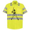 Men's High Visibility Safety Short Sleeve Work Shirt Thumbnail