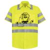 Men's High Visibility Safety Short Sleeve Work Shirt Thumbnail
