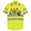 Men's High Visibility Safety Short Sleeve Work Shirt Thumbnail