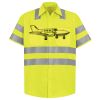 Men's High Visibility Safety Short Sleeve Work Shirt Thumbnail