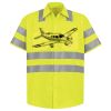 Men's High Visibility Safety Short Sleeve Work Shirt Thumbnail