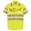Men's High Visibility Safety Short Sleeve Work Shirt Thumbnail