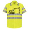 Men's High Visibility Safety Short Sleeve Work Shirt Thumbnail