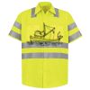 Men's High Visibility Safety Short Sleeve Work Shirt Thumbnail