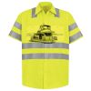 Men's High Visibility Safety Short Sleeve Work Shirt Thumbnail