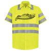 Men's High Visibility Safety Short Sleeve Work Shirt Thumbnail