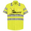 Men's High Visibility Safety Short Sleeve Work Shirt Thumbnail