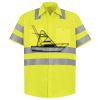 Men's High Visibility Safety Short Sleeve Work Shirt Thumbnail