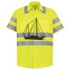 Men's High Visibility Safety Short Sleeve Work Shirt Thumbnail