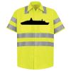 Men's High Visibility Safety Short Sleeve Work Shirt Thumbnail