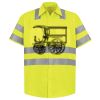 Men's High Visibility Safety Short Sleeve Work Shirt Thumbnail