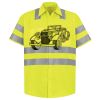 Men's High Visibility Safety Short Sleeve Work Shirt Thumbnail